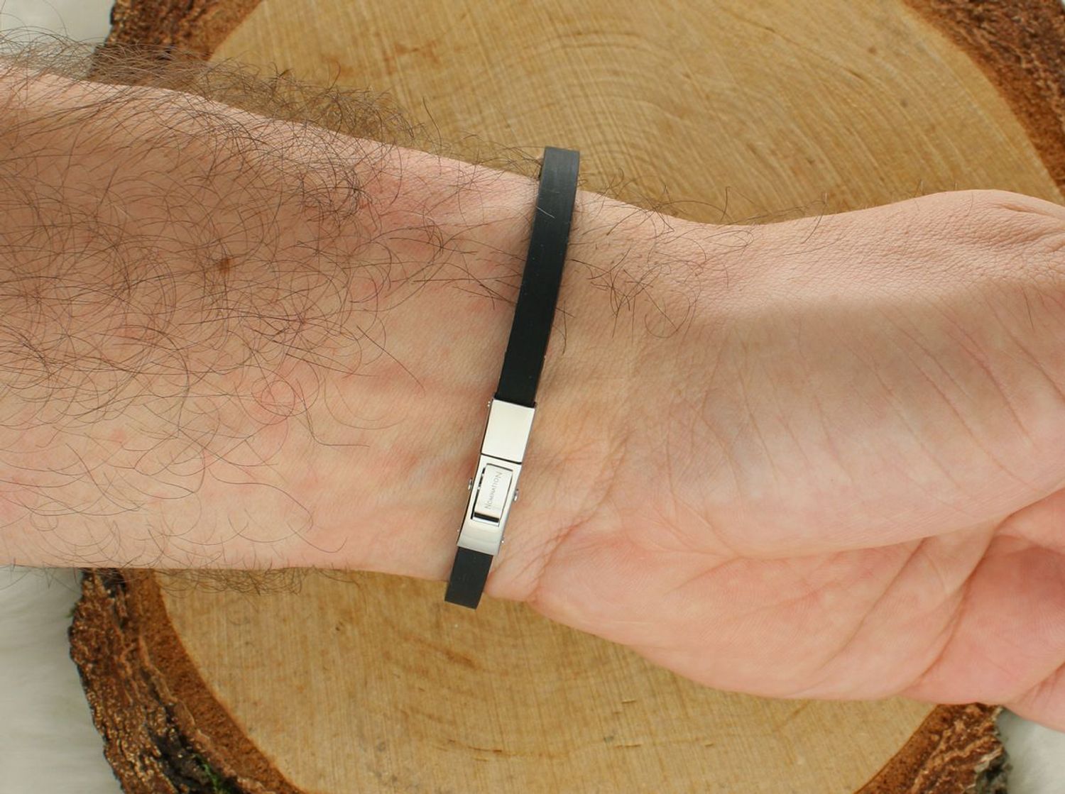 Bransoletka męska CITY Elegance Edition Śrubka srebrna 028808 015.jpg